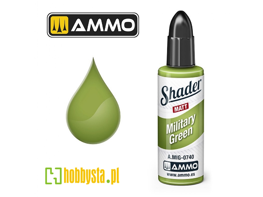 A.Mig 0740 Military Green Shader Matt - zdjęcie 1 A.Mig 0740 Military Green Shader Matt - zdjęcie 1