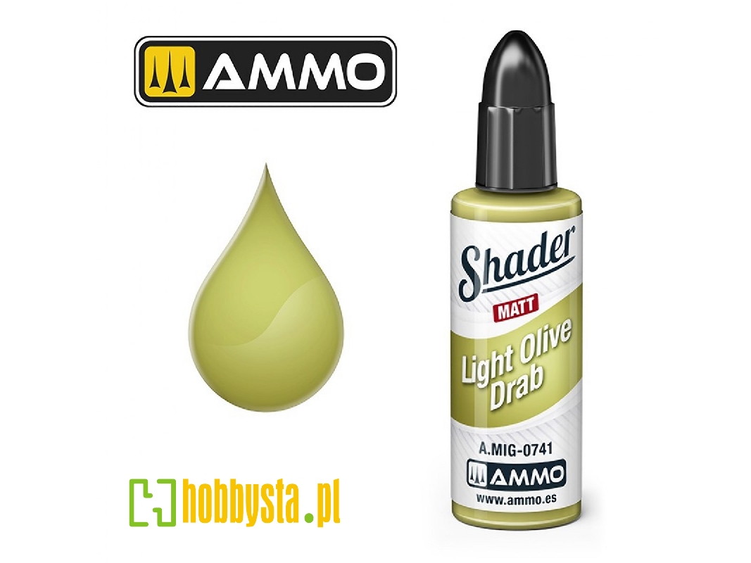 A.Mig 0741 Light Olive Drab Shader Matt - zdjęcie 1 A.Mig 0741 Light Olive Drab Shader Matt - zdjęcie 1