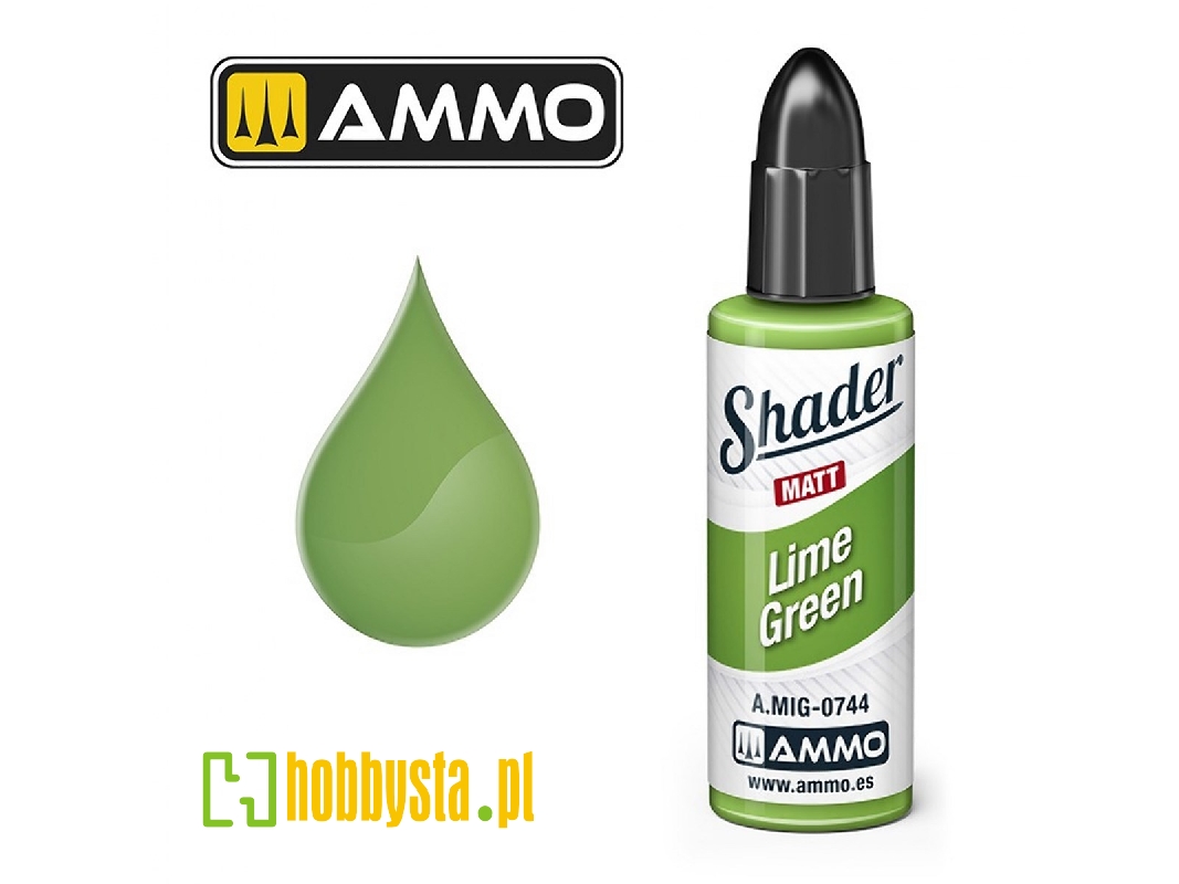 A.Mig 0744 Lime Green Shader Matt - zdjęcie 1 A.Mig 0744 Lime Green Shader Matt - zdjęcie 1