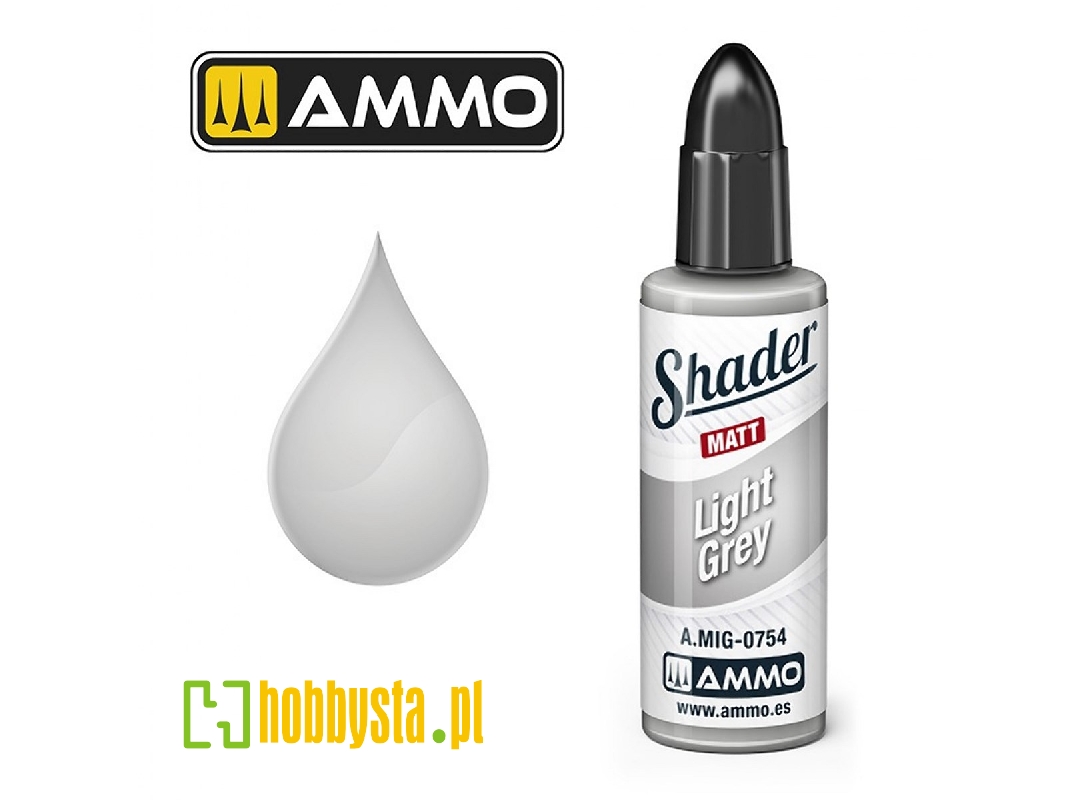 A.Mig 0754 Light Grey Shader Matt - zdjęcie 1 A.Mig 0754 Light Grey Shader Matt - zdjęcie 1