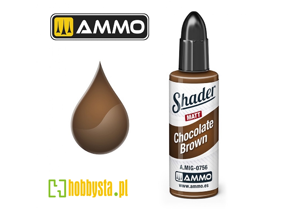 A.Mig 0756 Chocolate Brown Shader Matt - zdjęcie 1 A.Mig 0756 Chocolate Brown Shader Matt - zdjęcie 1