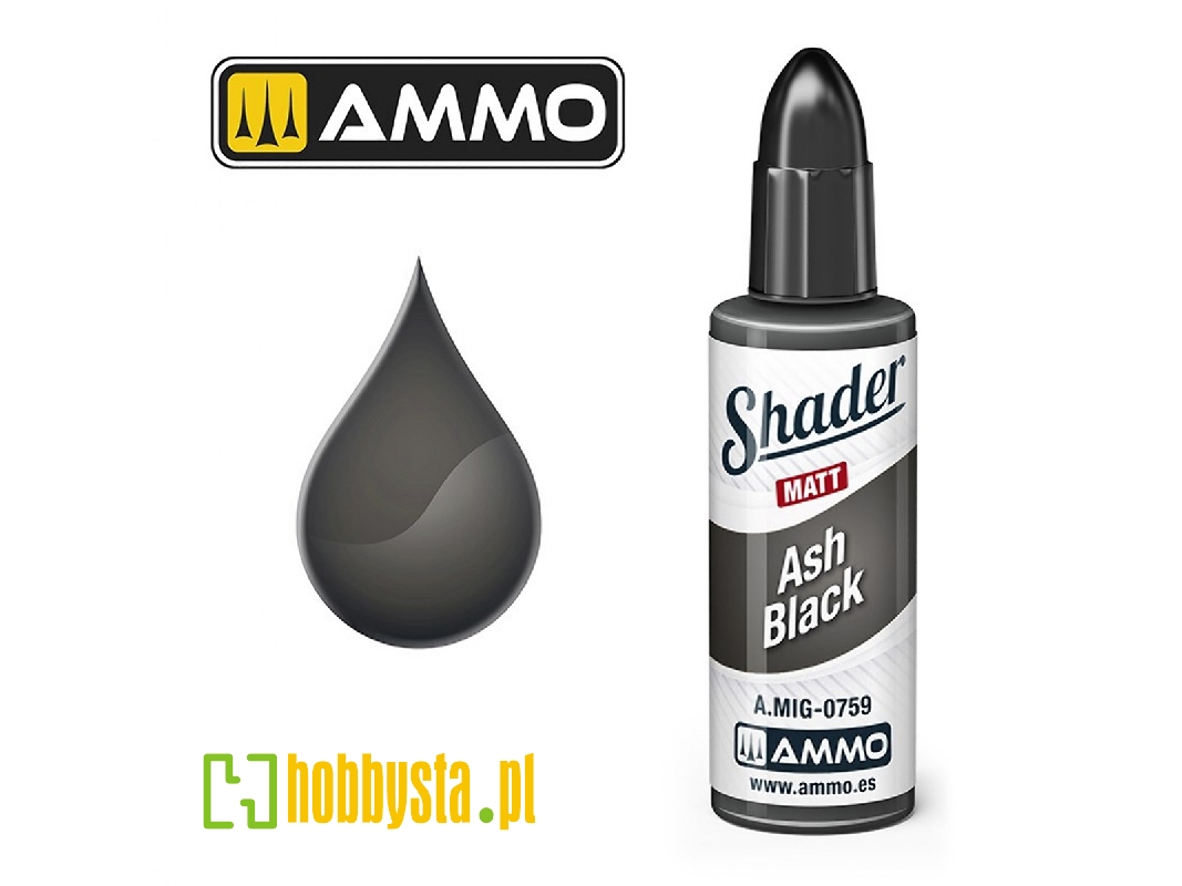 A.Mig 0759 Ash Black Shader Matt - zdjęcie 1 A.Mig 0759 Ash Black Shader Matt - zdjęcie 1