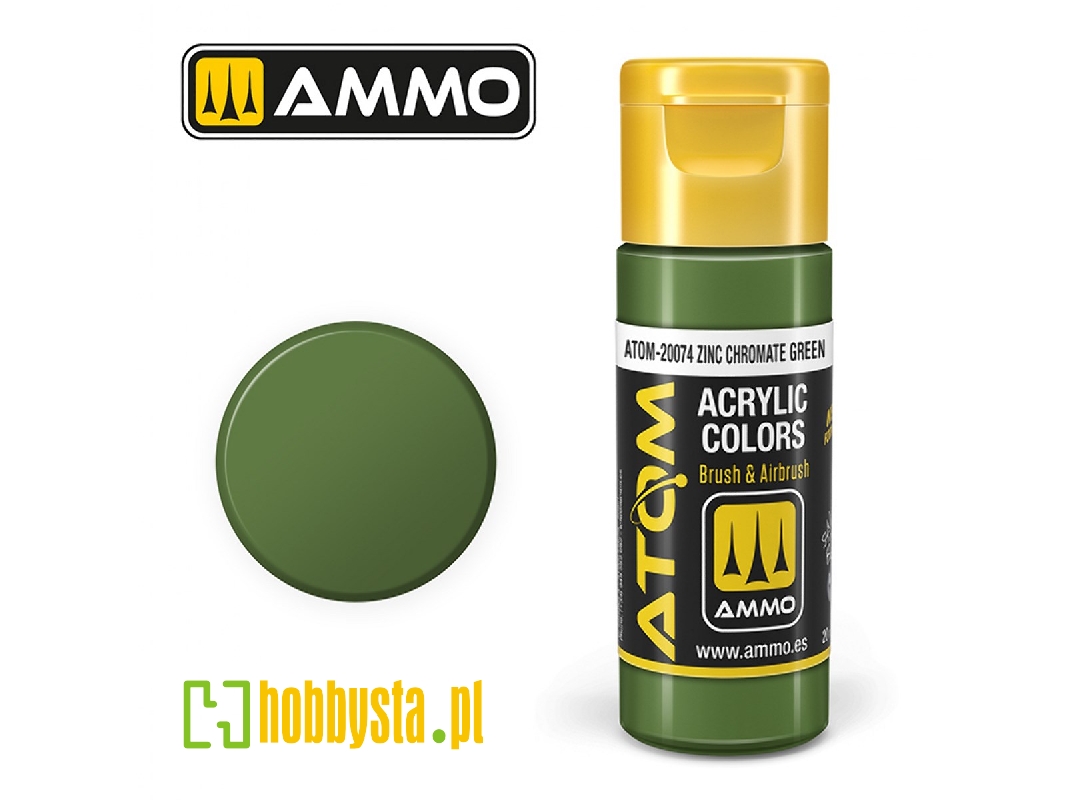 Atom-20074 Atom Color Zinc Chromate Green - zdjęcie 1 Atom-20074 Atom Color Zinc Chromate Green - zdjęcie 1