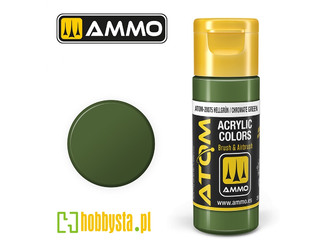 Atom-20075 Atom Color Hellgrün / Chromate Green - zdjęcie 1 Atom-20075 Atom Color Hellgrün / Chromate Green - zdjęcie 1