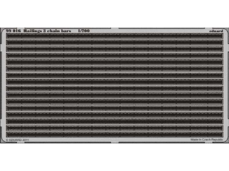  Railings 3 chain bars 1/700 - blaszki - zdjęcie 1