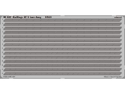 Railings 45´ 2 bars long  1/350 - blaszki - zdjęcie 1