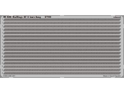 Railings 45´ 2 bars long  1/700 - blaszki - zdjęcie 1