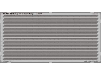  Railings 45´ 3 bars long 1/350 - blaszki - zdjęcie 1