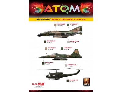 20700 Atom Modern Usaf-navy Colors Set - zdjęcie 4