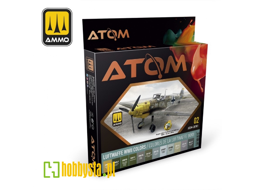20701 Atom Luftwaffe Wwii Colors Set - zdjęcie 1 20701 Atom Luftwaffe Wwii Colors Set - zdjęcie 1