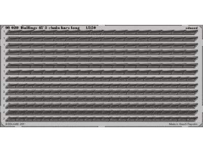  Railings 45´ 3 chain bars long 1/350 - blaszki - zdjęcie 1