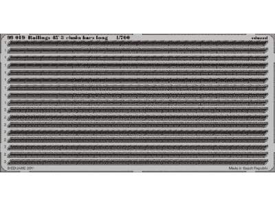  Railings 45´ 3 chain bars long 1/700 - blaszki - zdjęcie 1