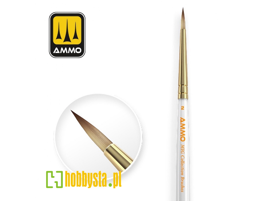 Ammo Mig Collection Brushes Conical O2 - zdjęcie 1