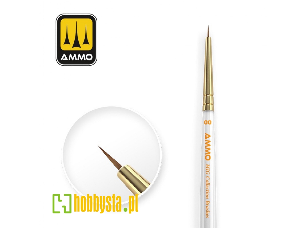 Ammo Mig Collection Brushes Conical O00 - zdjęcie 1 Ammo Mig Collection Brushes Conical O00 - zdjęcie 1