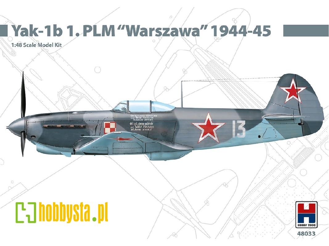 Jak-1b 1. PLM "Warszawa" 1944-45 - zdjęcie 1 Jak-1b 1. PLM "Warszawa" 1944-45 - zdjęcie 1