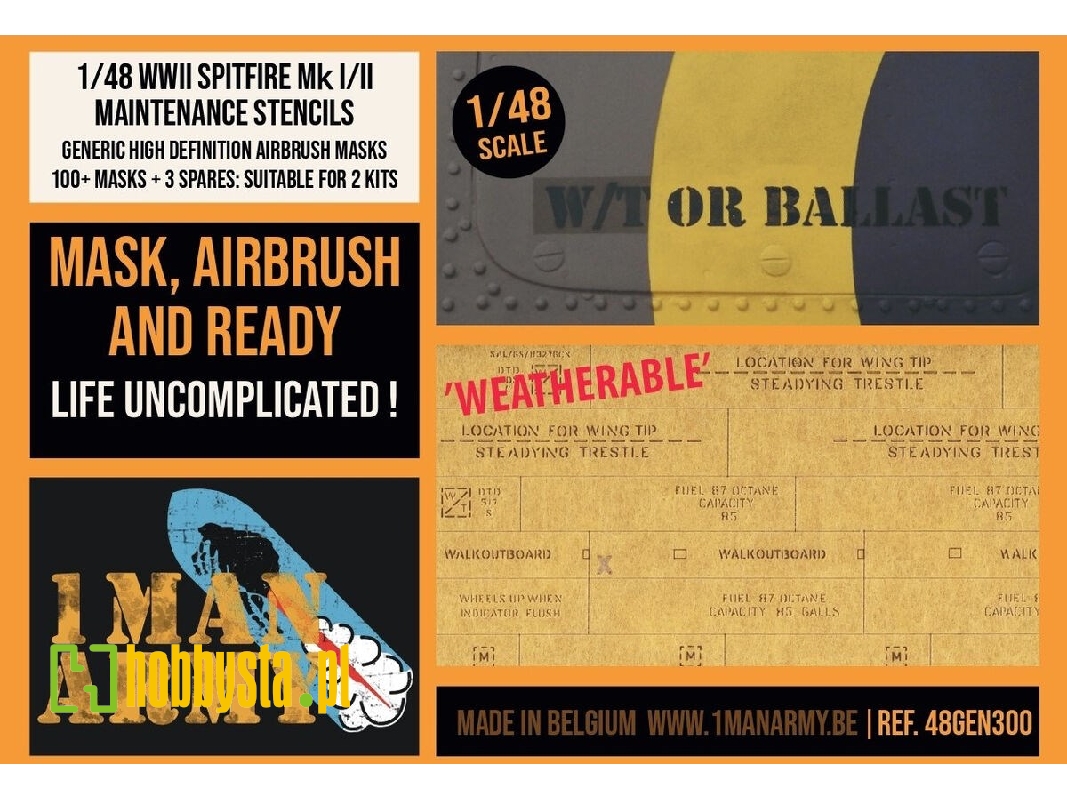 Supermarine Spitfire Mk.I/Mk.Ii - Data Stencils Generic Set - zdjęcie 1 Supermarine Spitfire Mk.I/Mk.Ii - Data Stencils Generic Set - zdjęcie 1