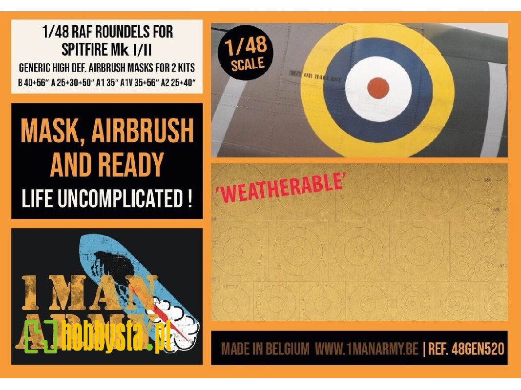 Supermarine Spitfire Mk.I/Mk.Ii - Roundels Generic Set - zdjęcie 1 Supermarine Spitfire Mk.I/Mk.Ii - Roundels Generic Set - zdjęcie 1