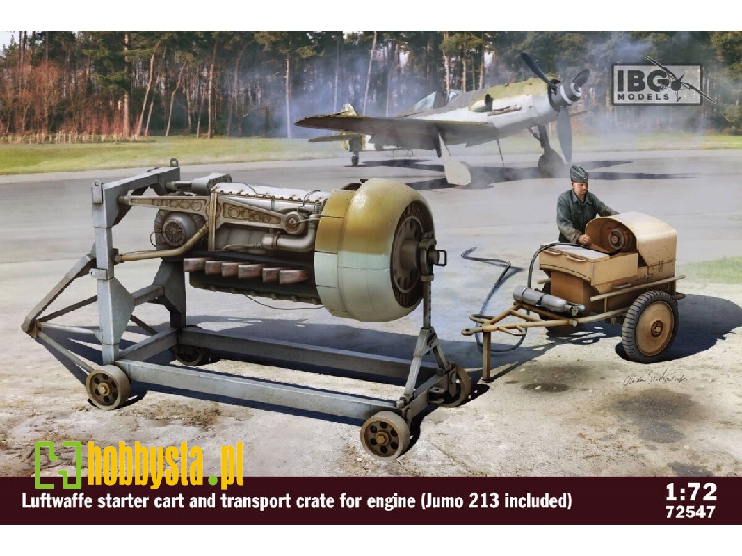 Luftwaffe Starter Cart And Transport Crate For Engine (Jumo 213 Included) - zdjęcie 1 Luftwaffe Starter Cart And Transport Crate For Engine (Jumo 213 Included) - zdjęcie 1