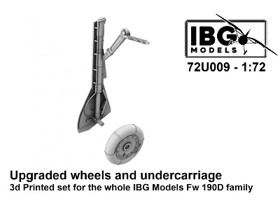 Upgraded Wheels And Undercarriage 3d Printed Set For The Whole Ibg Fw 190d Family - zdjęcie 1