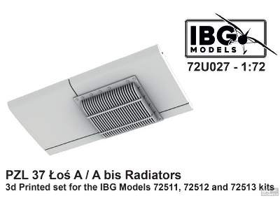 Pzl 37 Ĺ‚oĹ› A / A Bis Radiators - 3d Printed Set For Ibg 72511, 72512 And 72513 Kits - zdjÄ™cie 1