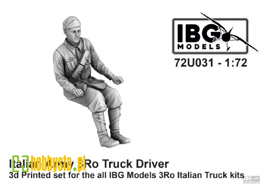 Italian Army 3ro Truck Driver - 3d Printed Set For All Ibg Kits - zdjęcie 1 Italian Army 3ro Truck Driver - 3d Printed Set For All Ibg Kits - zdjęcie 1