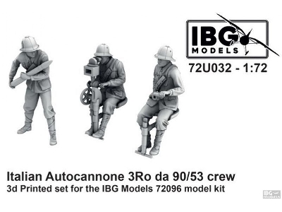 Italian Autocannone 3ro Da 90/53 Crew - 3d Printed Set For Ibg 72096 Kit - zdjęcie 1