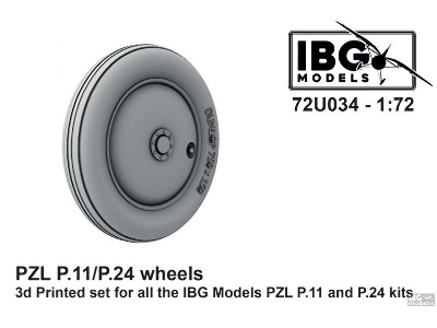 Pzl P.11/P.24 - Wheels - 3d Printed Set For Ibg Kits - zdjęcie 1