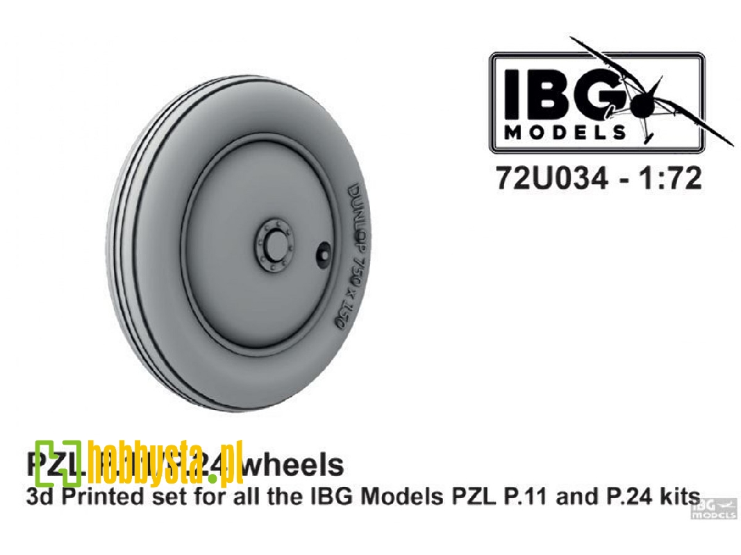 Pzl P.11/P.24 - Wheels - 3d Printed Set For Ibg Kits - zdjęcie 1 Pzl P.11/P.24 - Wheels - 3d Printed Set For Ibg Kits - zdjęcie 1