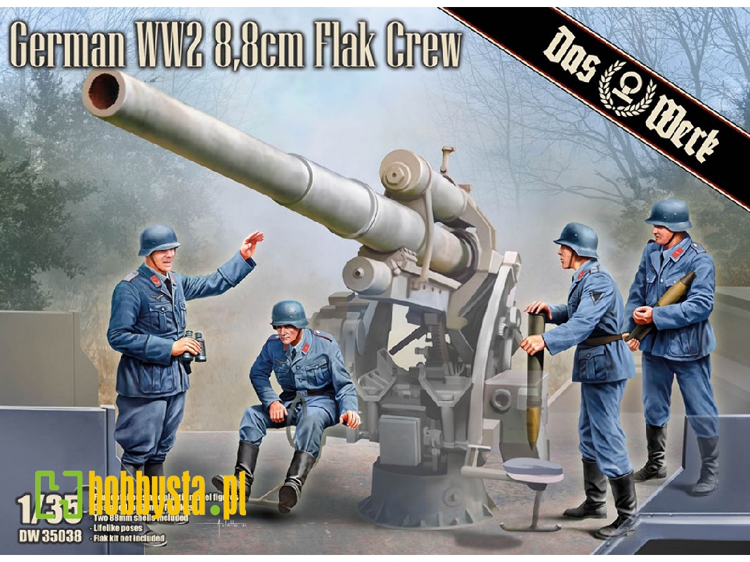 German Ww2 8,8cm Flak Crew - zdjęcie 1 German Ww2 8,8cm Flak Crew - zdjęcie 1