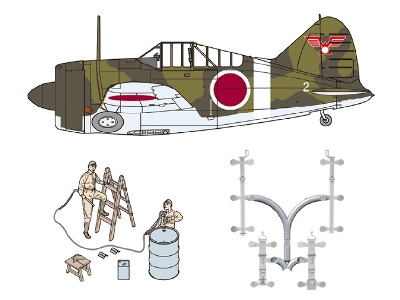 B-339 Buffalo "japanese Army" W/Ground Crew & Equipment #1 - zdjęcie 2