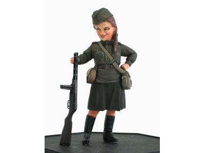 W.W.Ii U.S.S.R. Infantry Woman & Ppsh1941 - zdjęcie 2