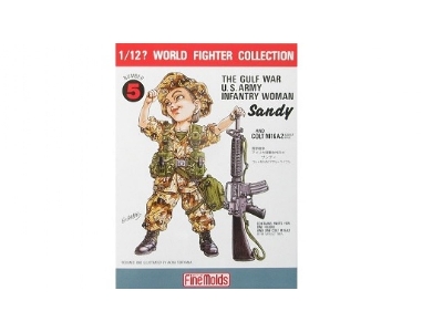 Gulf War U.S. Infantry Woman & M16a2 - zdjęcie 1