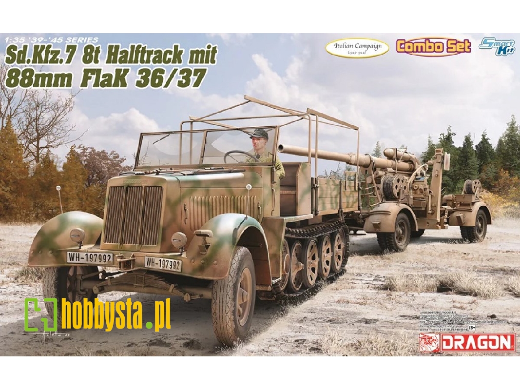 Sd.Kfz.7 8(t) późna produkcja z działem 88mm FlaK 36/37 - zdjęcie 1 Sd.Kfz.7 8(t) późna produkcja z działem 88mm FlaK 36/37 - zdjęcie 1