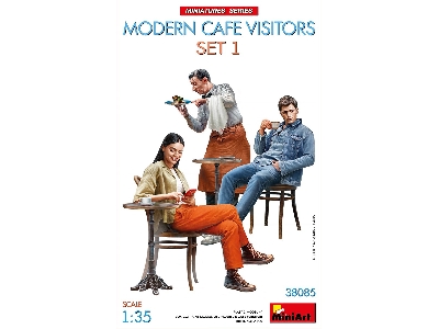 Modern Cafe Visitors Set 1 - zdjęcie 1