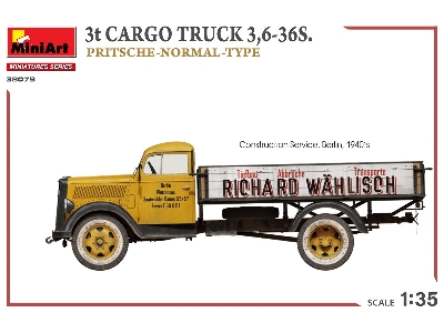 3t Cargo Truck 3,6-36s. Pritsche-normal-type - zdjęcie 5