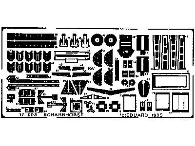  Scharnhorst 1/700 - Tamiya - blaszki - zdjęcie 3