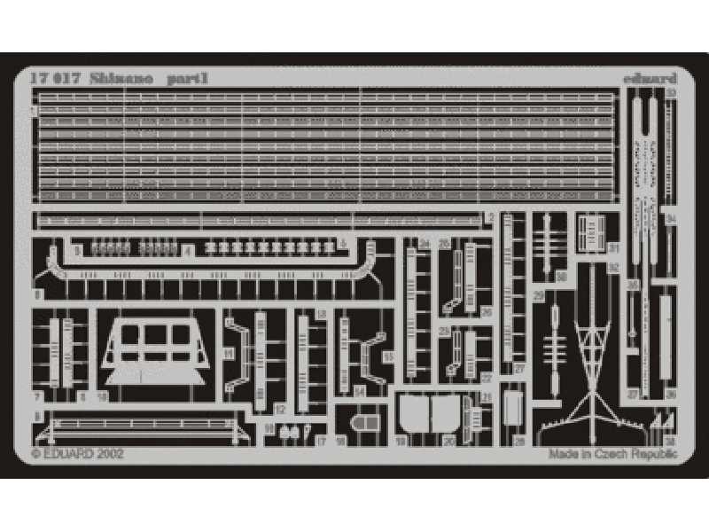 Shinano 1/700 - Tamiya - blaszki - zdjęcie 1 Shinano 1/700 - Tamiya - blaszki - zdjęcie 1