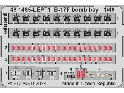 B-17F bomb bay 1/48 - EDUARD - zdjęcie 1