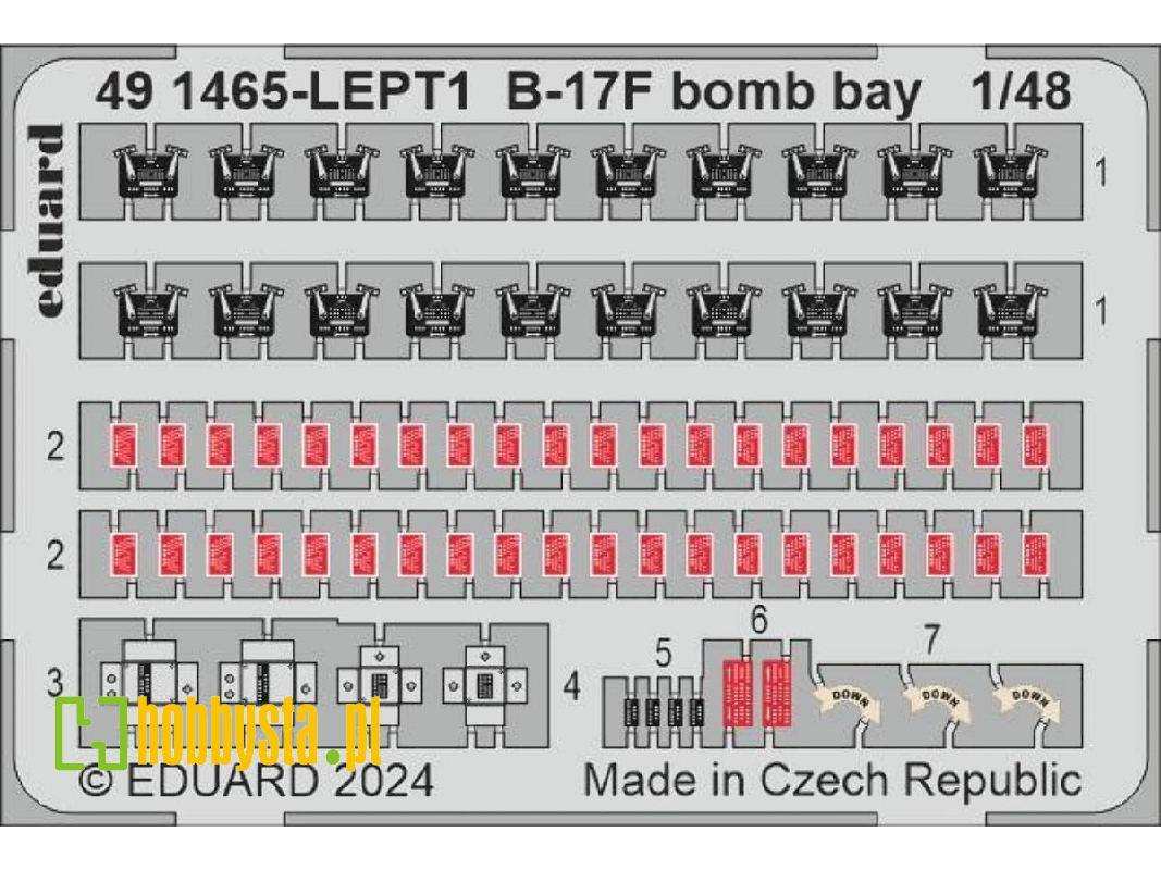 B-17F bomb bay 1/48 - EDUARD - zdjęcie 1 B-17F bomb bay 1/48 - EDUARD - zdjęcie 1