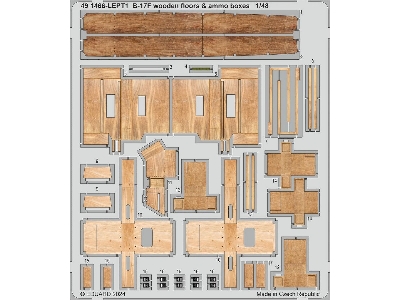 B-17F wooden floors & ammo boxes 1/48 - EDUARD - zdjęcie 1