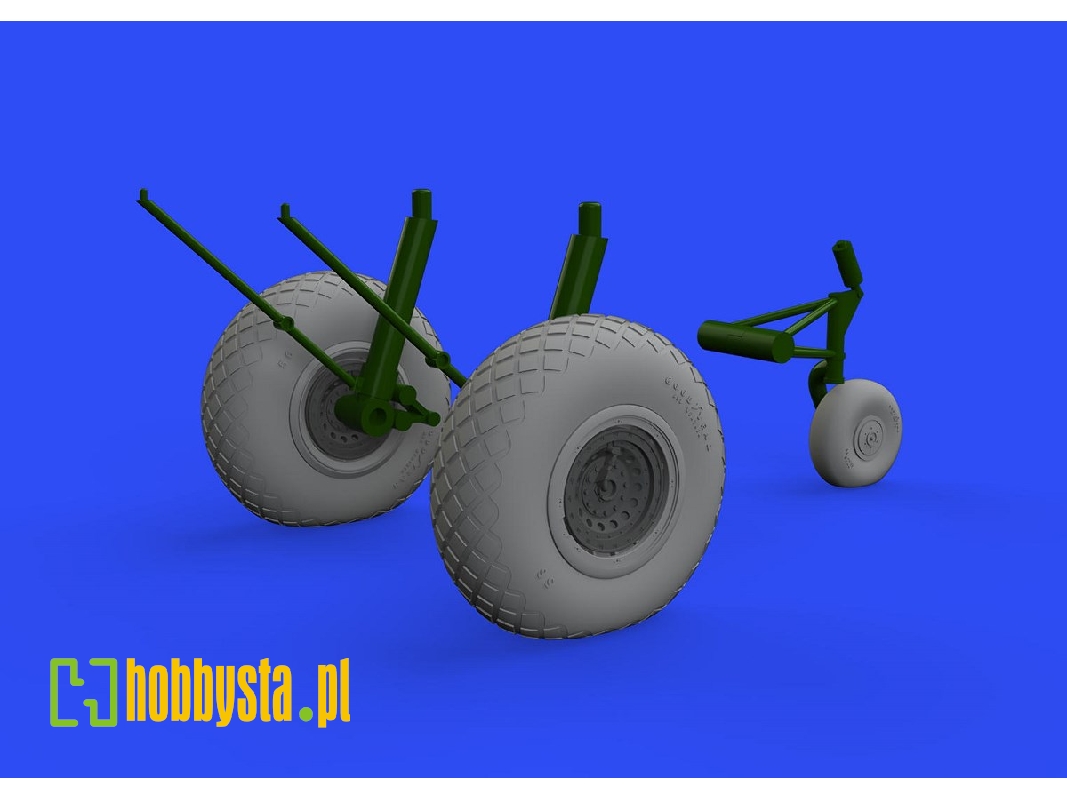 B-17F wheels diamond tread 1/48 - EDUARD - zdjęcie 1 B-17F wheels diamond tread 1/48 - EDUARD - zdjęcie 1