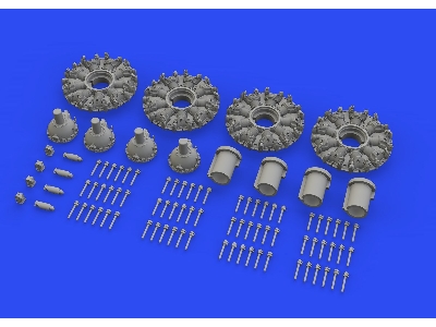 B-17F engines 1/48 - EDUARD - zdjęcie 4