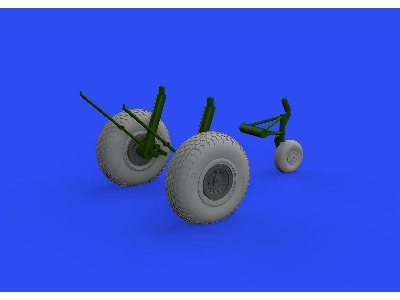 B-17F wheels cross tread 1/48 - EDUARD - zdjęcie 1