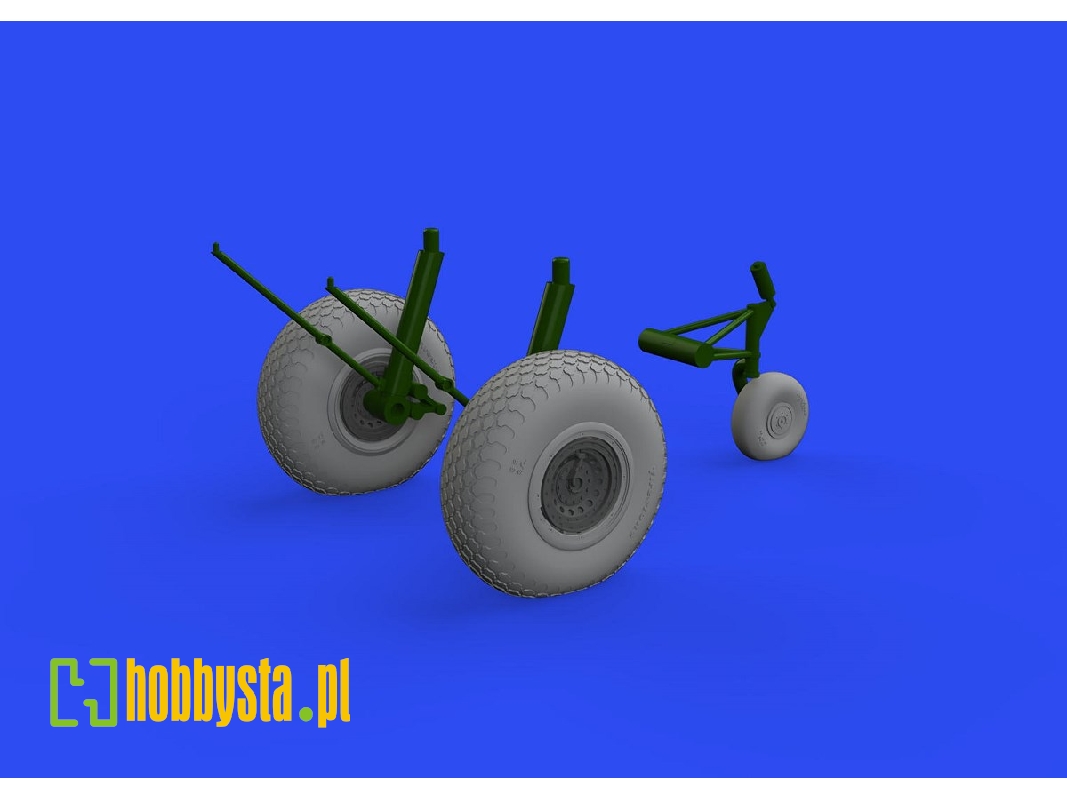 B-17F wheels cross tread 1/48 - EDUARD - zdjęcie 1