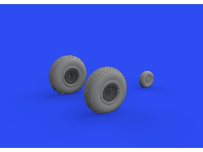 B-17F wheels cross tread 1/48 - EDUARD - zdjęcie 4