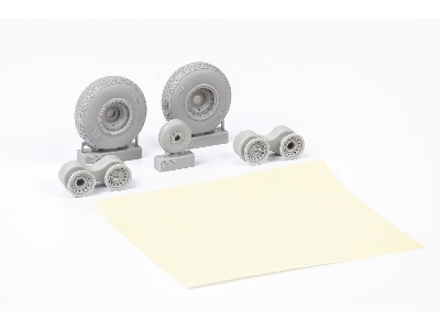 B-17F wheels block tread 1/48 - EDUARD - zdjęcie 2