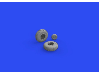 B-17F wheels block tread 1/48 - EDUARD - zdjęcie 3