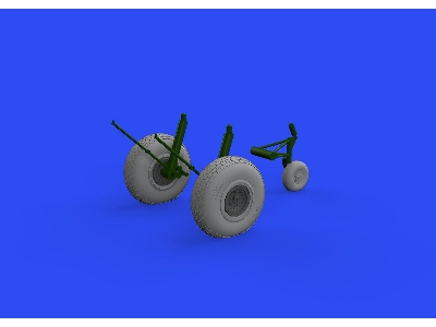 B-17F wheels block tread 1/48 - EDUARD - zdjęcie 4