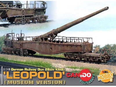 German 28cm Railway Gun Leopold - PĘKNIĘTA GABLOTKA - zdjęcie 1