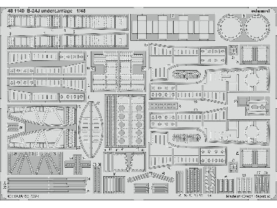 B-24J undercarriage 1/48 - HOBBY BOSS - zdjęcie 1